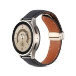 Για Coros Pace 2/Coros Apex 42mm Πτυσσόμενη πόρπη γενικής χρήσης από γνήσιο δέρμα λουράκι ρολογιού (Μαύρο)