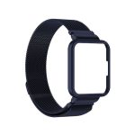 Για Xiaomi Redmi Watch 2 Lite   2 in 1 Milano Metal Watch Band με πλαίσιο ρολογιού (μπλε)