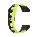 For Redmi Watch 3 Active Stitching Two Color Silicone Watch Band(Black Teal)