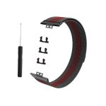 Για Huawei Watch Fit Milanese Watch Band (Μαύρο κόκκινο)