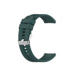 Για Amazfit GTS 2e / GTS 2 Ανταλλακτικό λουράκι σιλικόνης 20mm με ασημί πόρπη (σκούρο πράσινο)For Amazfit GTS 4   For Amazfit GTS 3   For Amazfit GTS 2E   For Amazfit GTS 2 Mini   For Amazfit GTS 2   For Amazfit GTS   For Amazfit GTR 42mm   For Amazfit Po