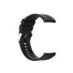 For TicWatch Pro 3 Silicone Watch Band with Silver Steel Buckle(Black)Κατάλληλα μοντέλα : για Ticwatch Pro3, για Ticwatch Pro 2020, για Ticwatch GTX, για Ticwatch Pro, για Ticwatch E2, για Ticwatch S2