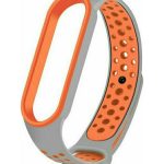 Hurtel Dots Λουράκι Σιλικόνης Gray Orange (Mi Smart Band 5/Mi Smart Band 6)