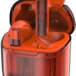 Pavareal PA-H15 In-ear Bluetooth Handsfree Ακουστικά με Θήκη Φόρτισης Πορτοκαλί