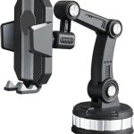 Βάση Κινητού Αυτοκινήτου με Ρυθμιζόμενα Άγκιστρα Μαύρη