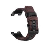 For Amazfit T-Rex / T-Rex Pro / Ares Leather Nylon Watch Band  (Brown)