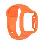 For Redmi Watch 3 Integrated Fully Enclosed Silicone Watch Band(Orange)