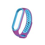 For Xiaomi Mi Band 6 (CA8856) Breathable Silicone Watch Band with Holes (ΜΠΛΕ+ΜΩΒ)