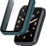Για Xiaomi Mi Band 7 Pro PC+ σκληρυμένη μεμβράνη Πλήρως κλειστή προστατευτική θήκη ρολογιού (πράσινη)