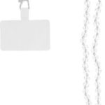 Crystal Diamond Λουράκι Λαιμού για Κινητά Λευκό