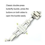 ΜΠΡΑΣΕΛΕ Ατσάλινο ασημί easy click 22mm