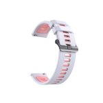 ΛΟΥΡΑΚΙ ΣΙΛΙΚΟΝΗΣ DUAL COLOR STRIPES FOR Xiaomi Mi Watch -Pink/white