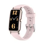 Για Huawei Watch Fit Mini Ζάντα ρολογιού σιλικόνης 16 mm (ανοιχτό ροζ)
