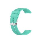 For Xiaomi Watch Color Sport Silicone Watch Band with Silver Steel Buckle(Aurora Blue)