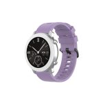 Για Xiaomi MI Watch Sport 22mm Μονόχρωμο λουράκι ρολογιού σιλικόνης (μωβ)