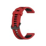 Για Huawei Watch GT 3 42mm 20mm λουράκι ρολογιού σιλικόνης δύο χρωμάτων (κόκκινο μαύρο)