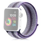Nylon Loop Watch Band για Apple Watch Series 8&7 41mm / SE 2&6&SE&5&4 40mm / 3&2&1 38mm (Striped Blue)
