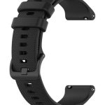 22mm Λουράκι Σιλικόνης Μαύρο (Amazfit GTR 2/GTR 2e/GTR 47mm)