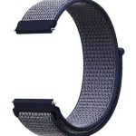 Λουράκι Simple Nylon Braided 22 mm για Huawei Watch GT/GT2/PRO/GTR2 & Galaxy Watch 46mm - Midnight Blue