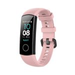 Smart Watch Silicone Watch Band for Huawei Honor Band 4 / Band 5(Pink)