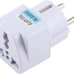 Φορητός Προσαρμογέας Ταξιδιωτικού Φορτιστή με βύσμα πρίζας UK Universal με πρίζα ΕΕ με ασφάλεια