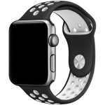 Wiwu Dual Color Sport Λουράκι Σιλικόνης Black/White (Apple Watch 42/44/45mm)