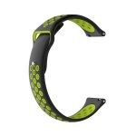 Για Huami Amazfit Youth Edition Διχρωμία Silicone Watch Band (Black Lime)