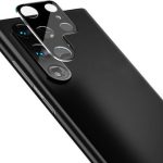 Για Samsung Galaxy S22 Ultra 5G imak Ενσωματωμένη πίσω κάμερα με σκληρυμένο γυαλί μεμβράνη μαύρης έκδοσης