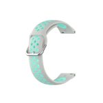 Για Huawei Watch 3 / 3 Pro 22mm Sport Δίχρωμη ζώνη ρολογιών σιλικόνης (Γκρι Mint Green)