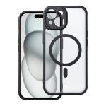 Full Matte Mag Cover συμβατό με MagSafe για IPHONE 15 μαύρο