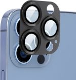 ENKAY Aluminium Alloy + Tempered Glass Camera Lens Cover for iPhone 13 Pro / 13 Pro Max(Black)