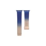 Milan Fold Buckle Metal Band για Apple Watch Series 8&7 41mm / SE 2&6&SE&5&4 40mm / 3&2&1 38mm (Gold Blue)