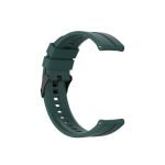 For Huawei Watch GT 2 42mm Silicone Watch Band with Black Buckle(Dark Green)
