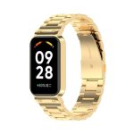 For Redmi Band 2 Three-bead Steel Watch Band(Gold)