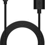 For Xiaomi Mi Band 7 Pro / Redmi Watch 2 USB Magnetic Charging Cable, Length:1m   ΜΑΥΡΟ