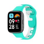 For Redmi Watch 3 Active  Stitching Two Color Silicone Watch Band   (ΠΡΑΣΙΝΟ + ΑΣΠΡΟ )