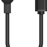 Pure Copper Wire Core Bracelet USB Charger for Xiaomi Mi Band 3(Black)