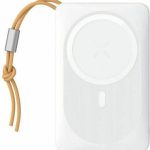 Veger MagOn Magnetic Wireless MagSafe Power Bank 10000mAh 15W με Θύρα USB-A και Θύρα USB-C Power Delivery / Quick Charge 3.0 Λευκό