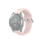 Για Huawei Watch GT 46mm / 42mm / GT2 46mm κούμπωμα 22mm μονόχρωμο Αθλητικό λουράκι ρολογιού καρπού (ροζ)