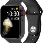 T100Plus 1.75 inch Color Screen Smart Watch, IP67 Waterproof,Support Body Temperature Test/Bluetooth Call/Heart Rate Monitoring/Blood Pressure Monitoring/Blood Oxygen Monitoring/Sleep Monitoring(Black)