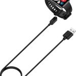 Για μαγνητικό καλώδιο φόρτισηςHuawei Watch Fit  Huawei Watch Fit 2  / Fit 3 Smart Watch, Μήκος: 1 m (Μαύρο)