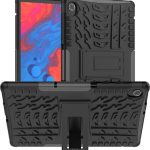 Για Lenovo M10 Plus / Tab K10 Tire Texture TPU + Θήκη tablet για υπολογιστή (Μαύρη)