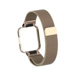 Για Xiaomi Redmi Watch 2 Milanese Magnetic Metal Watchband (Rose Gold)