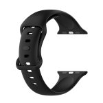 Silicone Watch Band, Size: Small Code For Apple Watch Ultra 49mm&Watch Ultra 2 49mm / Series 9&8&7 45mm / SE 3&SE 2&6&SE&5&4 44mm / 3&2&1 42mm(Black) - Image 3