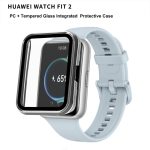 For Huawei Watch Fit 2 PC+ Toughened Film Fully Enclosed Protective Watch Case(Black - Image 3