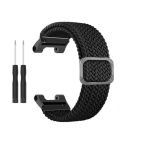 For Amazfit T-Rex / T-Rex Pro / Ares Adjustable Buckle Braided Nylon Watch Band (Black)