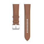 For Huawei Watch Buds/Xiaomi Watch S2 22mm Genuine Leather Watch Band(Light Brown) - Image 3