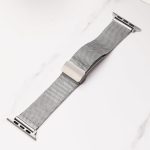 Milan Fold Buckle Metal Watch Band For Apple Watch Series 9&8&7 41mm / SE 3&SE 2&6&SE&5&4 40mm / 3&2&1 38mm(Rose Gold) - Image 2