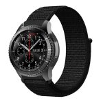 For Samsung Galaxy Watch 42mm Nylon Braided Watch Band(Dark Black) - Image 2
