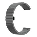 For Huawei Watch GT 3 Pro 46mm 22mm One Bead Butterfly Buckle Metal Steel Watch Band(Gray)